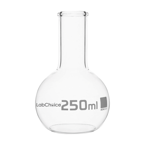 Flat Bottom Boiling Flask – LabChoice BORO 3.3 Glass