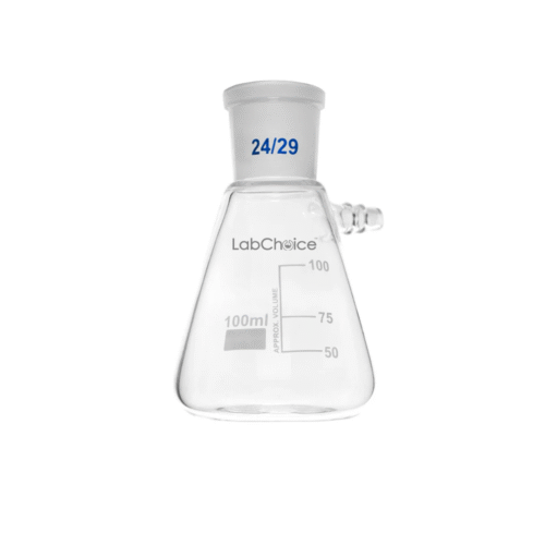 Buchner filtering flask with side arm, jointed borosilicate glass BORO 3.3, LabChoice Australia