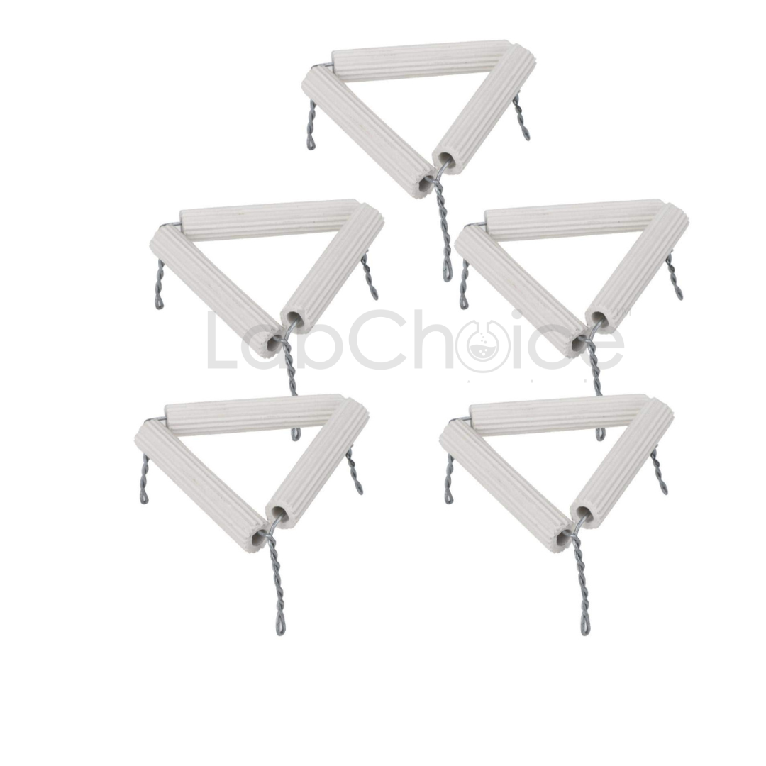 Clay Pipe Triangle for Bunsen Burner – Ceramic Coated Wire for Stable Heating, LabChoice Australia