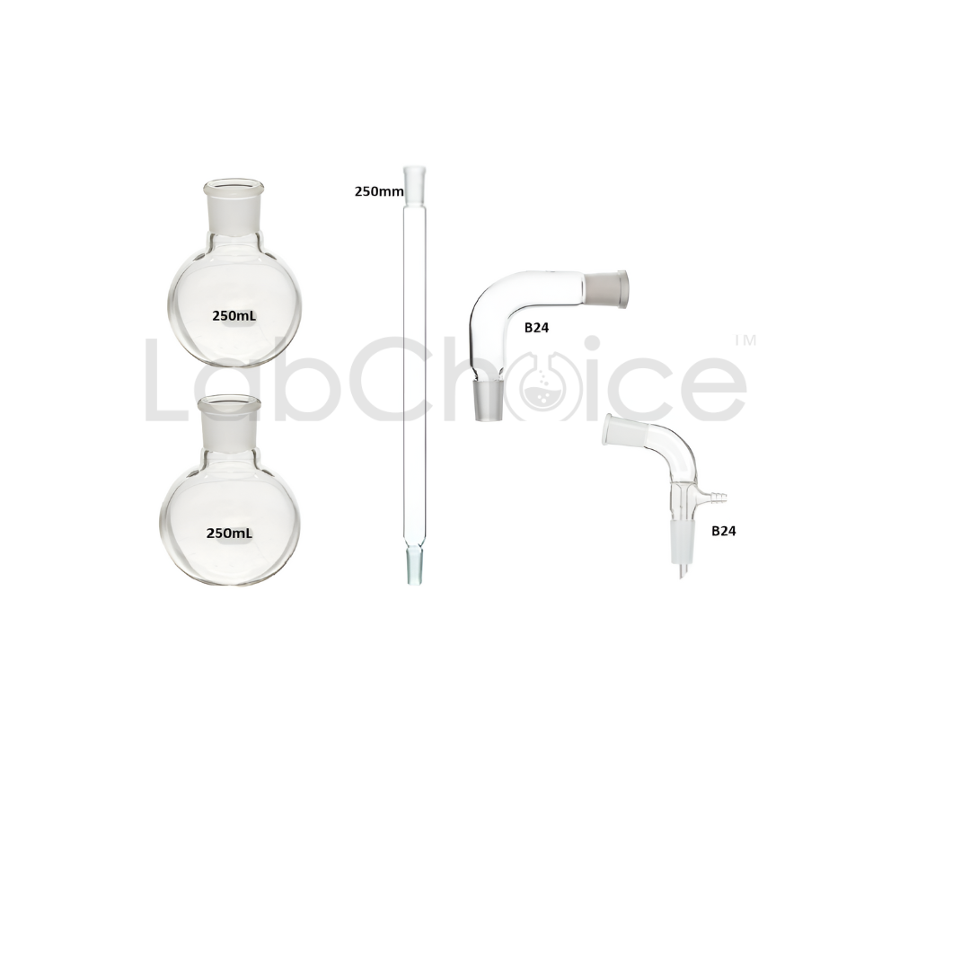 Distillation Glassware Kit – 5-Piece Set for Chemistry & Laboratory Use, LabChoice Australia