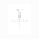 Dreschel head only gas washing bottle head spare in BORO 3.3 borosilicate glass, LabChoice Australia