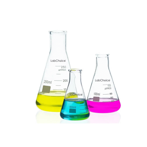Erlenmeyer conical flask with narrow neck, borosilicate glass BORO 3.3, LabChoice Australia