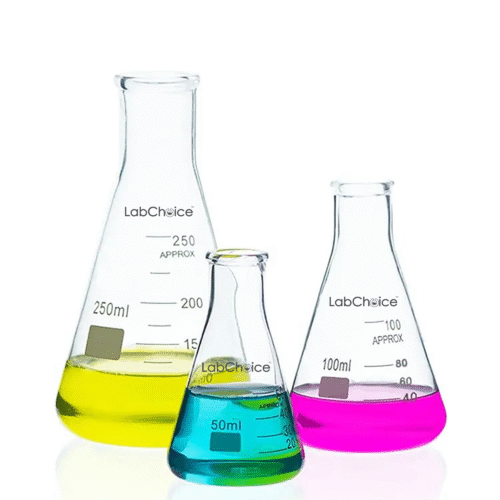 Erlenmeyer Conical Flask Narrow Neck BORO 3.3 Glass – LabChoice Australia