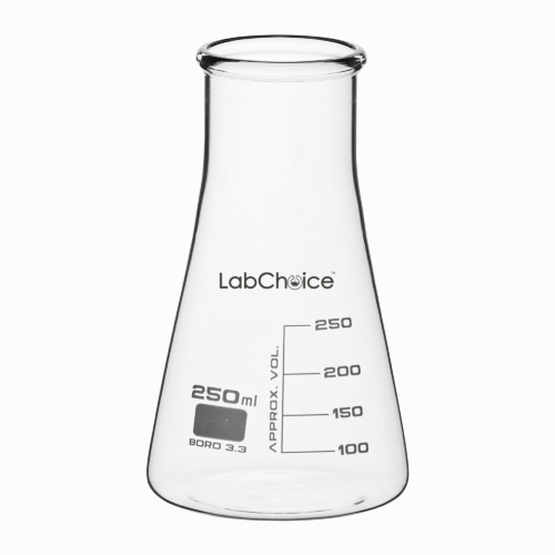 Erlenmeyer Conical Flask Wide Neck BORO 3.3 Glass – LabChoice Australia