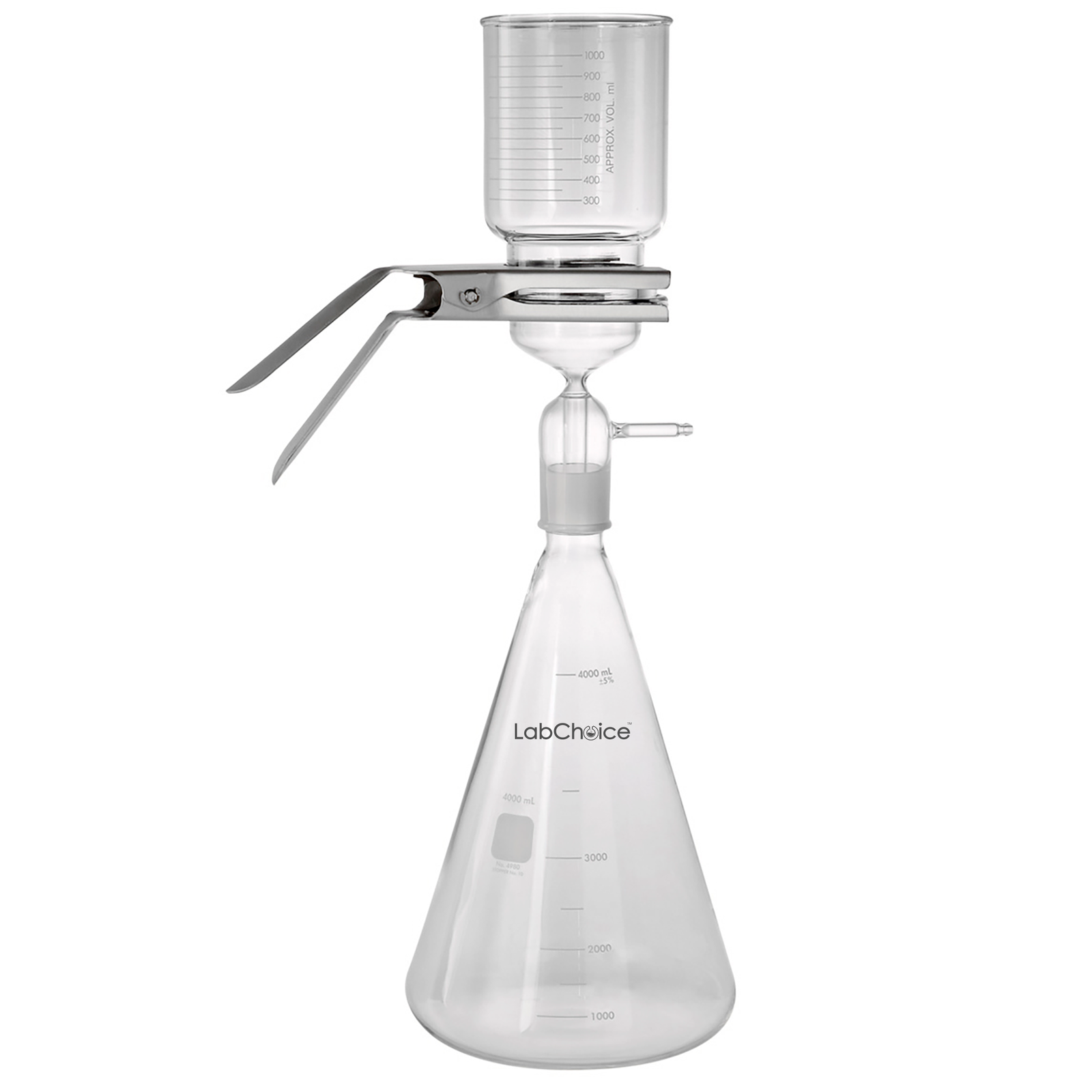 Glass Filtration Set – Complete Vacuum Filtration Kit with Funnel, Flask & Clamp, LabChoice Australia