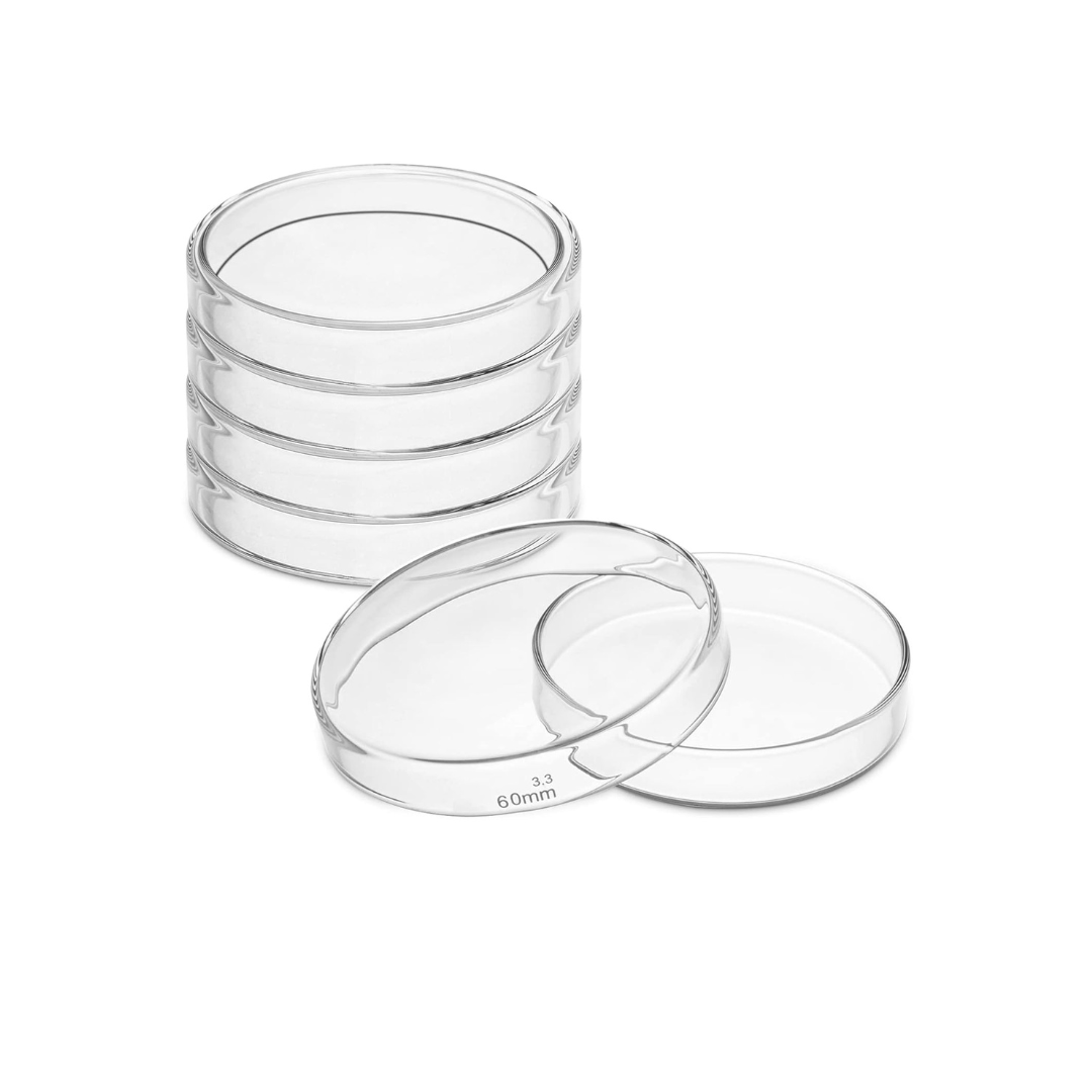 Glass Petri dishes with lid, autoclavable borosilicate glass BORO 3.3, LabChoice Australia