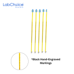 Glass Thermometer with Mercury Yellow Back Size 300 mm 600mm.LabChoice Australia