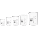 Low Form Laboratory Beaker with Spout, Graduated BORO 3.3 Glass – LabChoice Australia