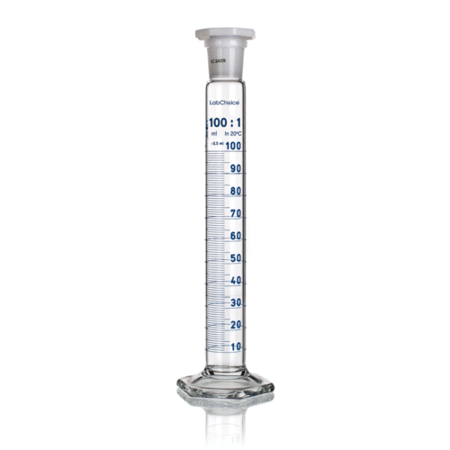 Measuring Cylinder Class A with Stopper and Round Base BORO 3.3 Glass – LabChoice Australia