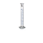 Measuring cylinder Class B with interchangeable stopper and round base, borosilicate glass BORO 3.3, LabChoice Australia