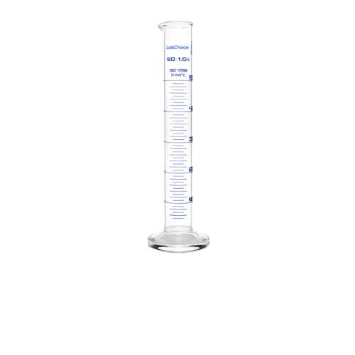 Home Measuring cylinder Class B with spout and break-resistant collar, borosilicate glass BORO 3.3, LabChoice Australia