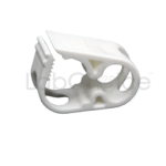 Plastic pinch clip for tubing – adjustable, lightweight, and durable for laboratory fluid control.
