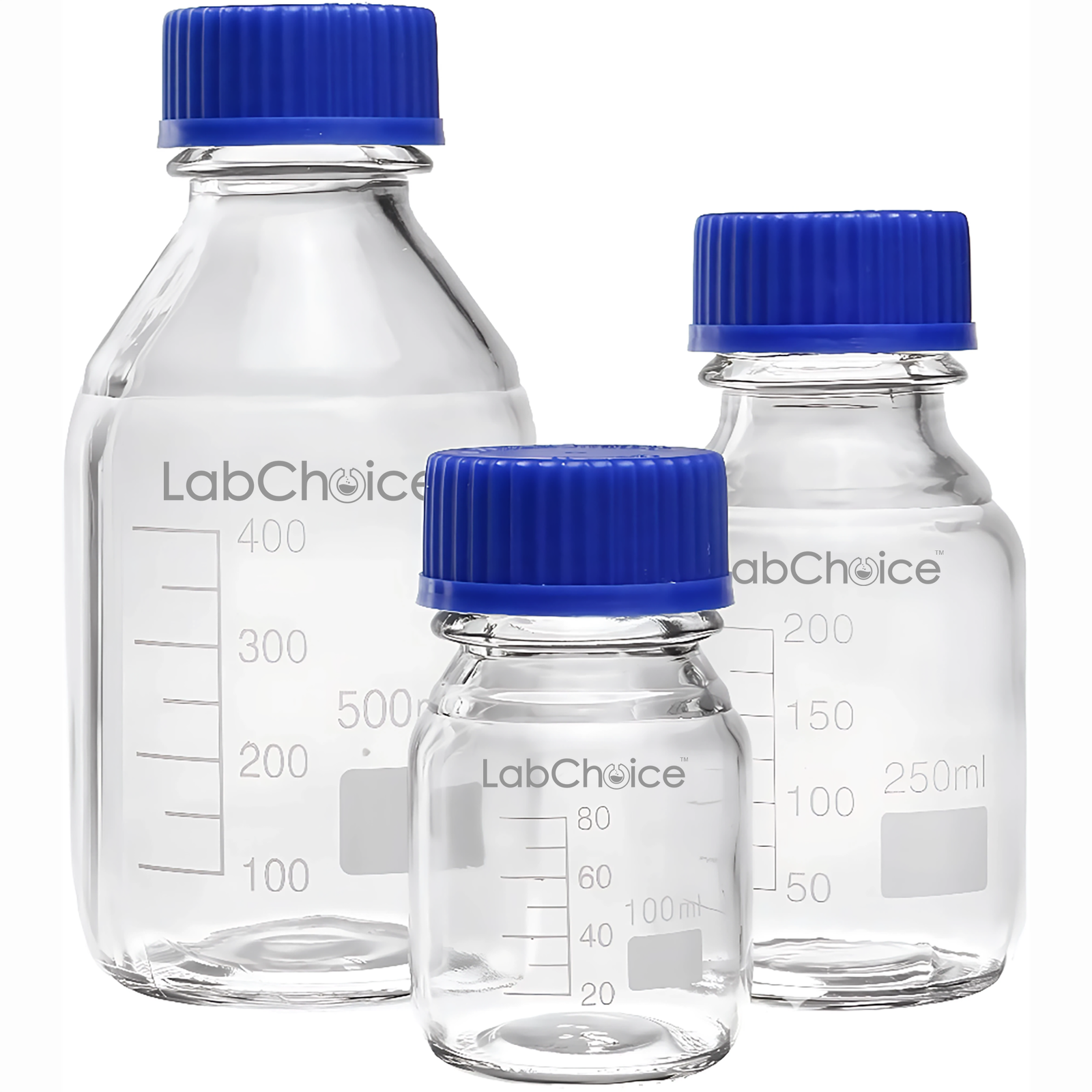 Reagent Bottle Narrow Mouth with Screw Cap Graduated BORO 3.3 Glass – LabChoice Australia