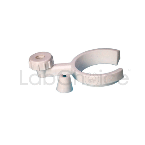 Separatory Funnel Holder Polypropylene – Durable, corrosion-resistant support for laboratory separatory funnels.