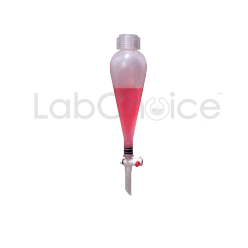 Separatory Funnel Polypropylene – Lightweight, chemical-resistant funnel for liquid-liquid extraction.