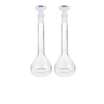 Volumetric flask with PE stopper, Class B, borosilicate glass BORO 3.3, LabChoice Australia