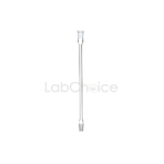 Air condenser made from BORO 3.3 borosilicate glass for natural air cooling in laboratory distillation and reflux setups supplied by LabChoice Australia.