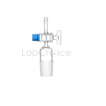 Cone Adapter Straight with Glass Stopcock made from BORO 3.3 borosilicate glass by LabChoice Australia