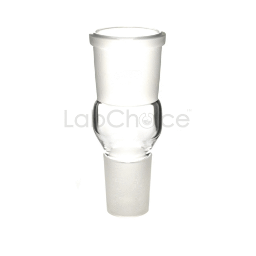 Expansion Adapter made from BORO 3.3 borosilicate glass by LabChoice Australia – precision glass adapter designed to connect glassware of different joint sizes with durability and clarity.