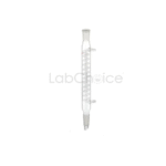 Graham reflux condenser made from BORO 3.3 borosilicate glass with internal spiral coil for high efficiency cooling, supplied by LabChoice Australia.