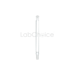 Hempel distillation column plain made from BORO 3.3 borosilicate glass for smooth vapour rise and reliable separation in laboratory distillation setups.