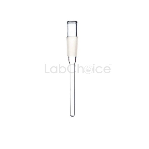 Pocket Thermometer Adapter made from BORO 3.3 borosilicate glass by LabChoice Australia for sealed temperature measurement in laboratory setups.