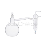 Distilling apparatus with Friedrichs condenser interchangeable joint borosilicate glass BORO 3.3 assembled for laboratory distillation use