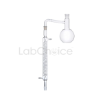 Distilling apparatus with Graham condenser interchangeable joint borosilicate glass BORO 3.3 assembled for laboratory distillation supplied by LabChoice Australia
