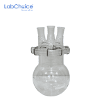 Glass Reaction Flask with Lid Clamp BORO 3.3 Glass LabChoice Australia 1