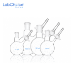 Schlenk Reaction Flask Single Neck with Stopcock BORO 3.3 Glass LabChoice Australia 1