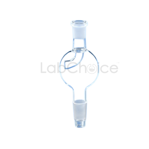 Straight splash head adapter for distillation assemblies made from BORO 3.3 borosilicate glass, laboratory glassware by LabChoice Australia