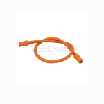 Natural rubber Bunsen burner tube connected to laboratory gas tap for safe gas supply, LabChoice Australia.