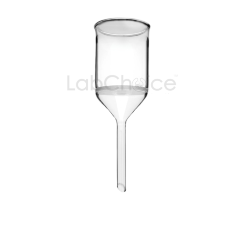 Buchner Funnel Sintered BORO 3.3 borosilicate glass vacuum filtration funnel for laboratory filtration, LabChoice Australia.
