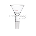 Filter Funnel with Perforated Disc, BORO 3.3 borosilicate glass laboratory filtration funnel from LabChoice Australia
