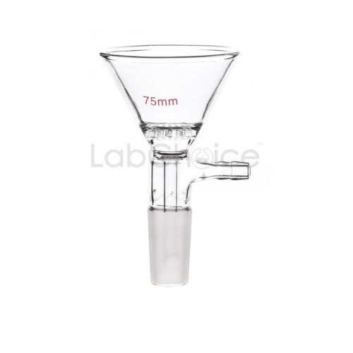 Filter Funnel with Perforated Disc, BORO 3.3 borosilicate glass laboratory filtration funnel from LabChoice Australia