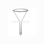 Filter Funnels 60 degree cone long stem, BORO 3.3 borosilicate glass funnel for gravity filtration in laboratory use, LabChoice Australia.