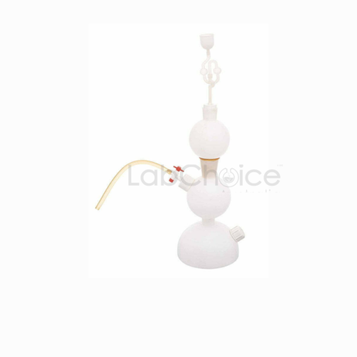 Kipps Gas Generator Apparatus made from polyethylene, three chamber laboratory gas generator supplied by LabChoice Australia