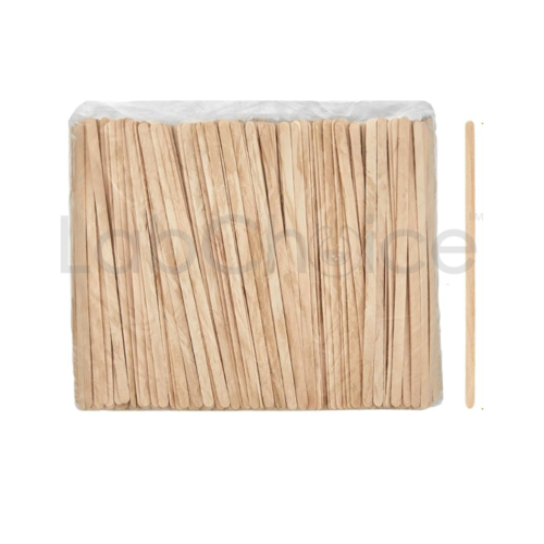 Wooden lab disposable stirrer for single use sample mixing and liquid stirring, LabChoice Australia
