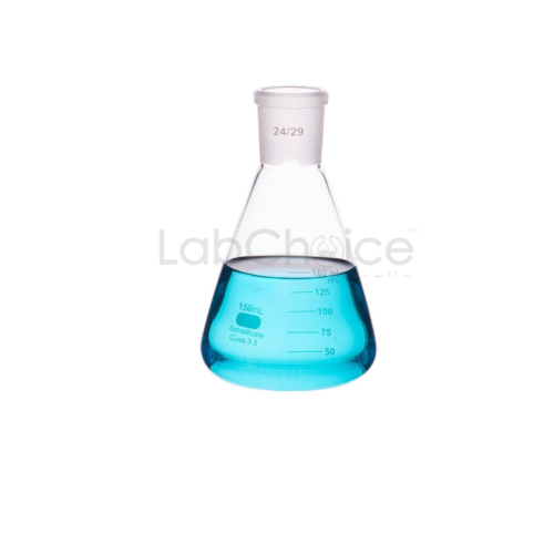 Erlenmeyer Jointed Conical Flask made from BORO 3.3 borosilicate glass by LabChoice Australia
