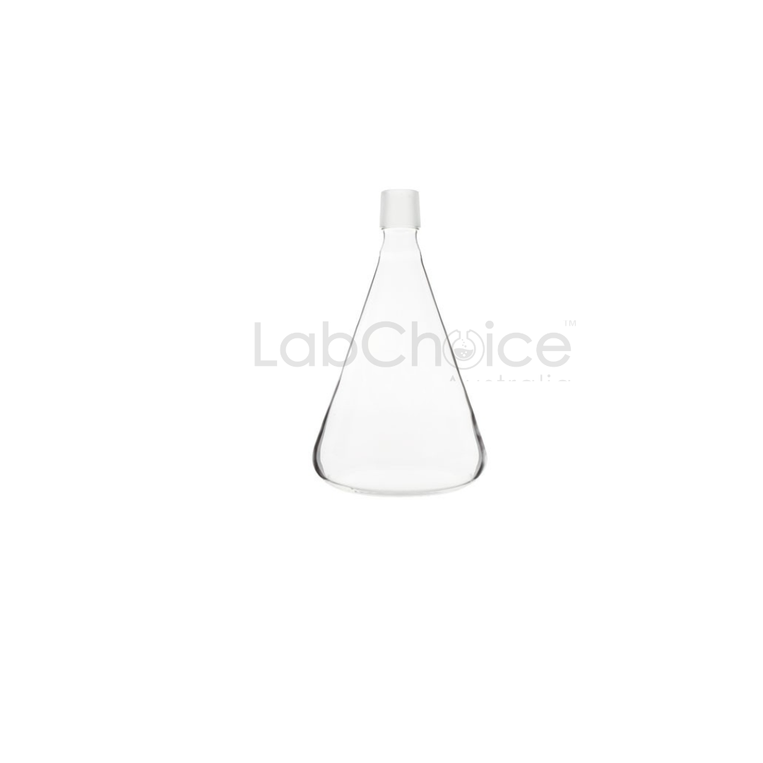 Erlenmeyer Jointed Conical Flask without graduation made from BORO 3.3 borosilicate glass by LabChoice Australia