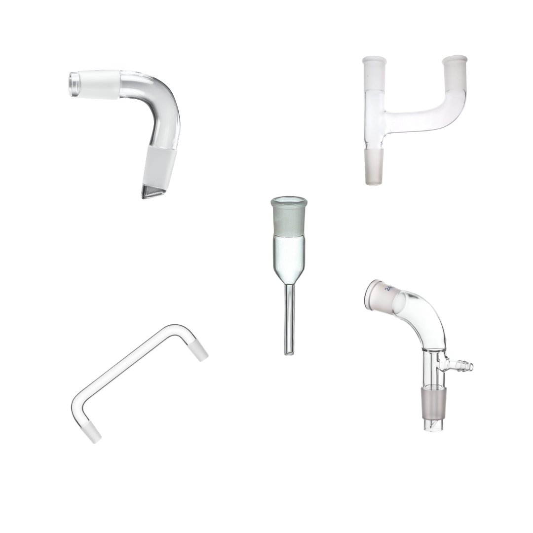 Glass adapters and connectors for laboratory glassware setups, LabChoice Australia