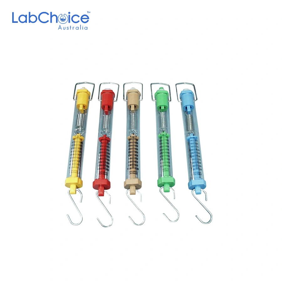 Spring Balance Newton Meters, Cylindrical, 1 N to 100 N-LabChoice Australia Spring Balance Newton Meters Cylindrical 1 N to 100 N LabChoice Australia