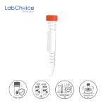 Centrifuge Tube with Flat Cap BPA Free Non Cytotoxic 15 ML LabChoice Australia 1