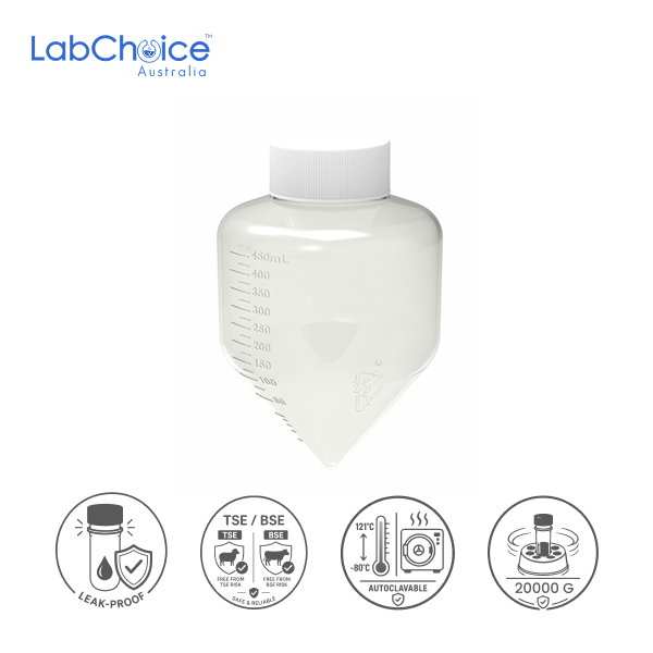 PP Centrifuge Tube with Flat Cap BPA Free Non Cytotoxic Sterile 500ML