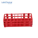 Test Tube Racks Polypropylene 24 Hole Laboratory Type Red LabChoice Australia