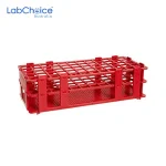 Test Tube Racks Polypropylene 60 Holes for 16 mm Tubes Laboratory Type Red LabChoice Australia