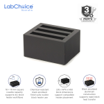 Block for Cuvettes 18 x 10 mm Cuvette LabChoice Australia