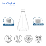 PETG Erlenmeyer Flask Flat Bottom Sterile Lab Choice Australia
