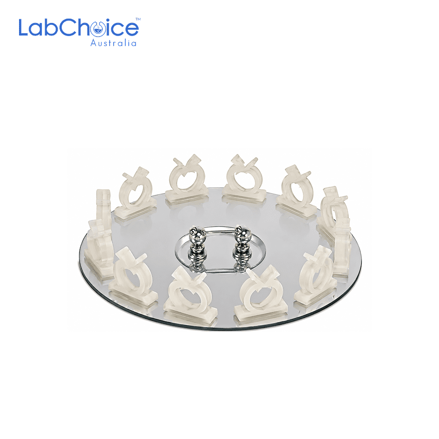 Horizontal Plastic Clamp for Digital Vortex Mixer 12 holes×15mL Test Tube Circular plate LabChoice Australia