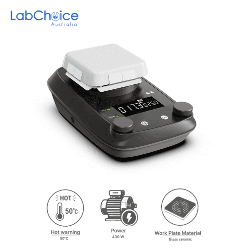 LCD Digital Hotplate with 4 Inch Glass Ceramic Plate and Heating Temperature up to 550°C LabChoice Australia 1
